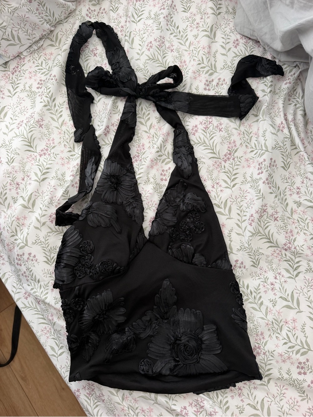 Peppermayo Black Halter Top